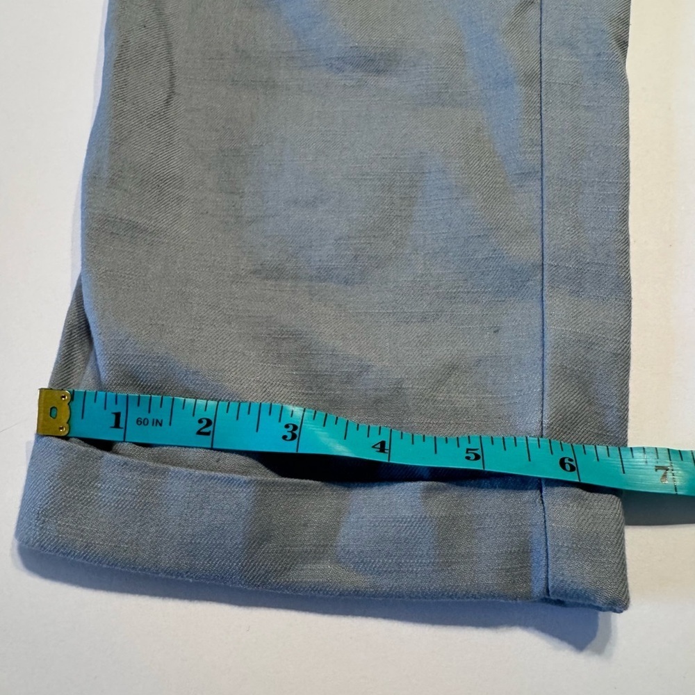 Anthropologie by ett twa Nias Belted Trousers Pants Linen Blend Size 6 - Picture 4 of 10